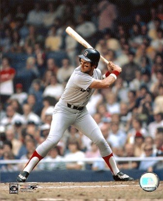 Fred Lynn Red Sox Batting 8x10 Photo