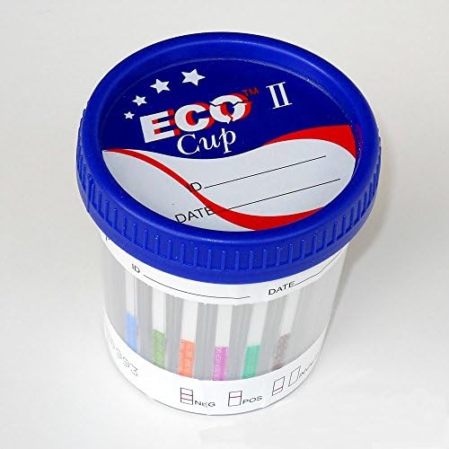ECO Cup II 12 Panel Urine Multi Drug Test Kit (1)(AMP/K2 Spice/BAR/BUP/BZO/COC/mAMP/MDMA/MOR/MTD/OXY/THC)(Multiple Quantities)