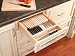 Cut-To-Size Wood Knife Block with Dividers