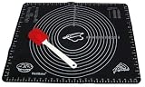 WellBake Large Rolling Mat for Pastry, Fondant, Dough + FREE Silicone Spatula. Heavy Duty Non-Stick Silicone Bakeware + 10 Year Guarantee  from WellBake Silicone Cookware
