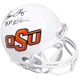 NCAA Riddell Oklahoma State Cowboys #34 Thurman Thomas Autographed Mini Replica Helmet