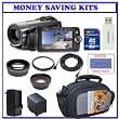 Canon Vixia HF200 HD 15x Optical Zoom Flash Memory Camcorder + Transcend 8GB SDHC Class 6 Flash Memory Card with Card Reader + Willoughby's Clean & Scratch Free Bundle