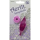 Aerlit Tatting Shuttle With 2 Bobbins-Boysenberry