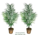 TWO 6' Artificial Areca Palm Trees, with No Pot,