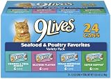 9Lives Seafood and Poultry Variety Pack, 24-Count