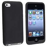 picture of 4G Touch Twin Pack Black & Clear Silicone Protective Armour Case Cover + Screen Protector Kit for New Apple iPod Touch 4th Generation - 8GB 32GB 64GB