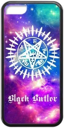 LeonardCustom- Kuroshitsuji Black Butler Hard Shell Back TPU Rubber Silicone Case for iPhone 5C -LCI5CU298