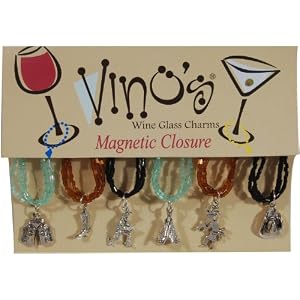 Vinos Cellar Magnetic Glass Charms 2