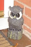 Outdoor Living : Morelle Supplies Ltd Outdoor/Indoor Welcome Hooting Owl With Sensor Garden Ornament