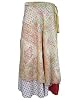 Womans Skirts Silk Sari Wraparound Boho Vintage Wrap Skirt Sarong Dress