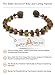 Premium Amber Teething Bracelet Anklet / Extra Safe / 50% Richer and Higher in Value / Sizes from 4.5 IN to 8 IN / Reduces Teething Symptoms Naturally /BLK.U-BRQ/13.5/5.3IN