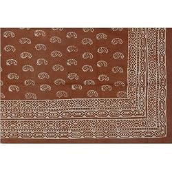 Cotton Bed Sheet India Block Print Twin Size (bssht607)