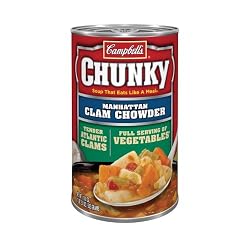 Campbell's Chunky Manhatten Clam Chowder Easy Open, 18.8-Ounce Cans (Pack of 12)
