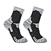 YUEDGE Men's Ski Socks Knee High Long Thick Skiing Snowboarding Winter Sports Socks Size 9-12(2 Pairs/Pack)