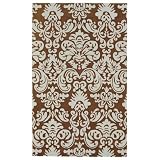 Accents Brown and Mint Green Contemporary Area Rug Size: 2 x 3