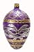 Museum Collection Faberge Siberian Railway Egg Glass Ornament-Medium