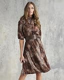 Newport News Snake Print Jersey Knit Dress