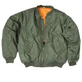MA1 Olive Flight Pilot Bomber Jacket - Free Post XS-3XL
