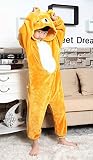 Tonwhar Cute Bear Kids Kigurumi Pajamas Cosplay Onesie for Children (105(height:45.27
