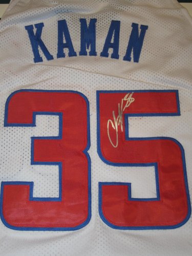 Los Angeles Clippers Chris Kaman Signed Autographed Basketball Jersey Authentic Certified Coa