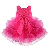 （イーエフイー）EFE こどもドレス　女の子　女児ドレス　ふわふわチュチュスカート　ビーズの上着　リボン飾り　結婚式　発表会　フォーマル　7色　65/70/75/80/90/100/110 ローズ 6