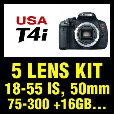cyber monday price GID CanonT4i_5LensKIT
