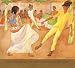 Baile En Tehuantepec Art Print Poster By Diego Rivera, 29.5  x 26.75 