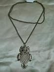 Necklaces - Stylish owl pendant with long chain