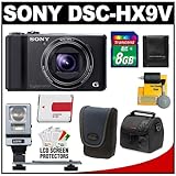 Sony Cyber-Shot DSC-HX9V Digital Camera (Black) with 3D Sweep Panorama + 8G ....