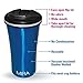 MIRA Stainless Steel Insulated Travel Car Mug | Leak & Spill Proof, Easy to Clean Lid | Double Wall Vacuum Insulated Coffee & Tea Mug Keeps Hot or Cold for Hours | 12 Oz (350 ml) | Blue