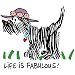 Life Is Fabulous! - White Nightshirt in a Bag