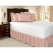 Full Pink Ruffled Bed Skirt with 14" Drop