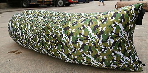 Echoman ® Outdoor Indoor Convenient Fast Inflatable Lounger Bed, Sleeping Compression Air Bag, Beach Lounger, Portable Dream Chair, Air Sleep Sofa Lounge Outdoor Couch (Camouflage-2)