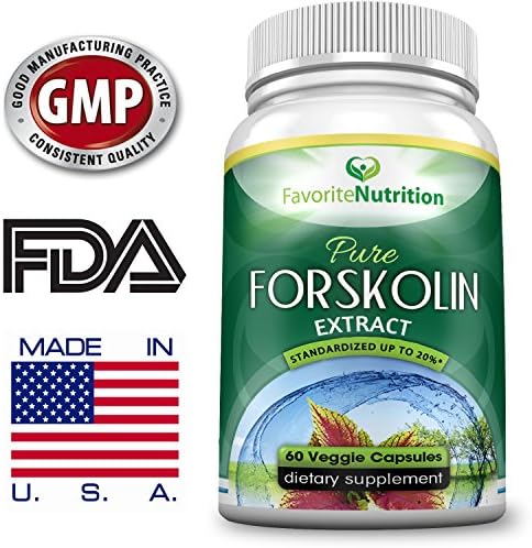 ★ BIG 24h SALE! ★ FORSKOLIN 250mg for Maximum Weight Loss and Fastest Results - Lose Weight or Your Money Back - All Natural Appetite Suppressant and Fat Burning Supplement - Coleus Forskohlii Root Extract Standardized to 20% @ 250mg Per Capsule with 50mg of Active Forskolin - Discover the Power of the Highest Quality Forskolin Supplements in Production Exclusively By Favorite Nutrition