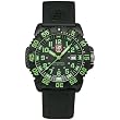 Luminox Men's 3067 Polyurethane Analog Quartz Watch with Green Dial