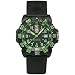 Luminox Men's 3067 Black Polyurethane Analog Quartz Watch with Green Dial