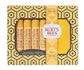 Burt's Bees Lip Balm Quartet - Classic Beeswax Lip Balm with Vitamin E & Peppermint Plus Key Ring Lip Balm Holder - 1 Boxed Gift Set from Burt's Bees