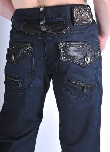 Men's Poison Heart Jeans (Blue, 40)