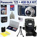 Panasonic Lumix DMC-TZ5A 9MP Digital Camera (Blue) + 4GB Deluxe Accessory Kit