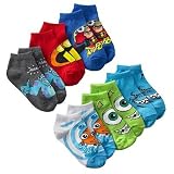 Disney-Pixar Toddler Boy's Multi-Character 6-pack 1/4-Crew Socks - (2T-4T)