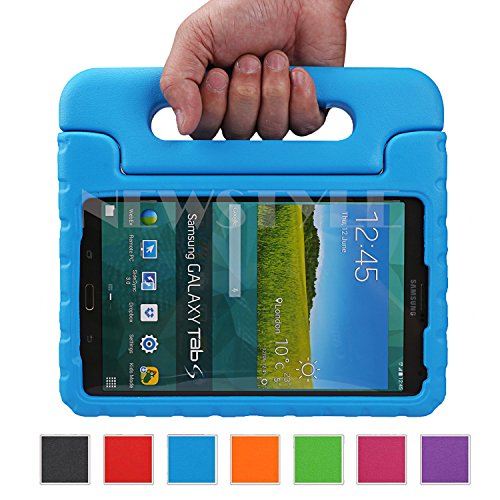 NEWSTYLE Samsung Galaxy Tab S 8.4 Shockproof Case Light Weight Kids Case Super Protection Cover Handle Stand Case for Kids Children For Samsung Galaxy Tab S 8.4-inch SM-T700 SM-T705 - Blue Color