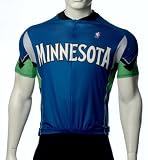 NBA Minnesota Timberwolves Women'S Cycling Jersey, Blue, Small