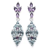 3.10 ct. t.w. Blue Sterling Silver
