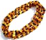 Multi Color Certified Genuine Amber Bead Necklace 78 inches