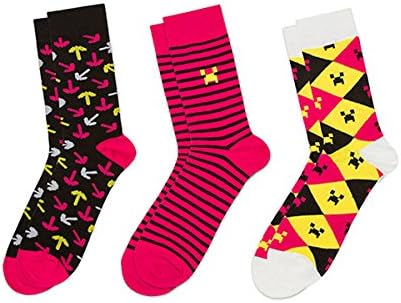 Minecraft Gamer Socks 3 pack (Pink, Large)