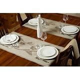 Art Deco Half Linen Table Runner Finland by Jokipiin Pellava