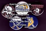 Set of 5 Buffalo Sabres Pins 1.25" Buttons NHL