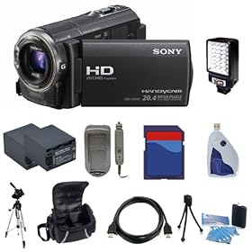 Sony HDR-CX580v CX580v High Definition Handycam Camcorder (Black) - Advanced Package