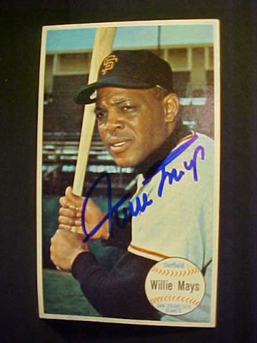 Willie Mays San Francisco Giants #51 1964 Topps Giant Signed Autographed Baseball Card