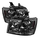 Spyder Auto PRO-YD-CSUB07-CCFL-SM Chevy Suburban 1500/2500/Chevy Tahoe/Avalanche Smoke CCFL LED Projector Headlight with Replaceable LEDs